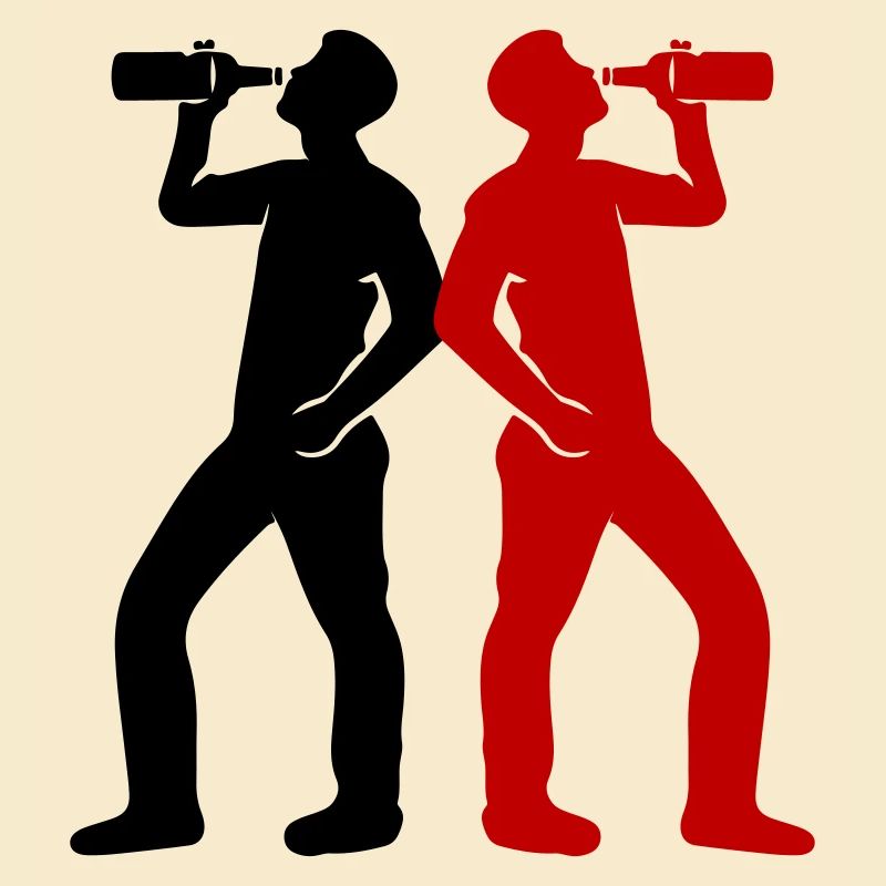 Trinker Bier Silhouette