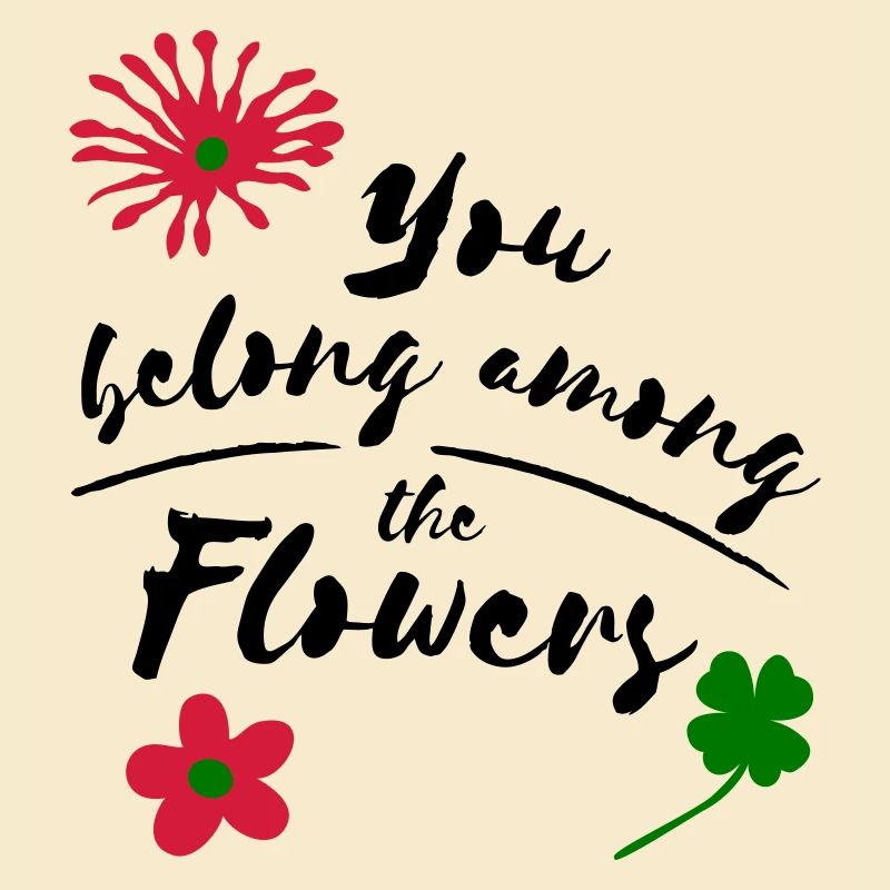 Tu appartiens parmi les fleurs