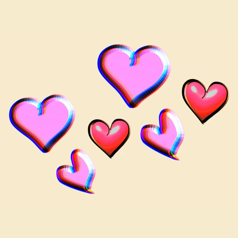 pink hearts heart pattern symbol