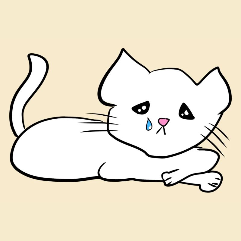 katze traurig träne tier