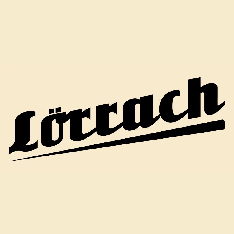 Lörrach - Textdesign mit Stadtnamen