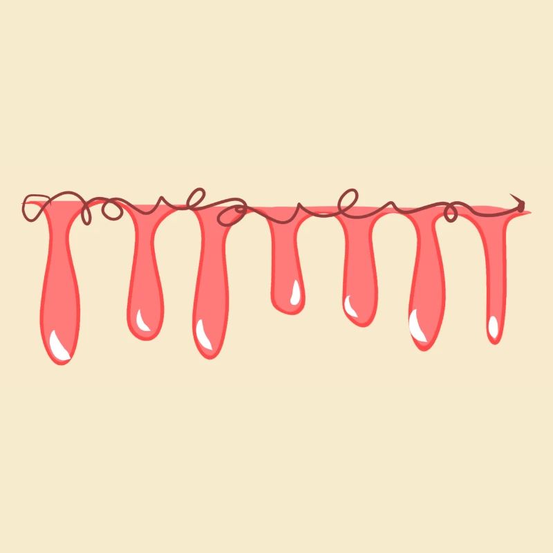 line red slime pattern stroke