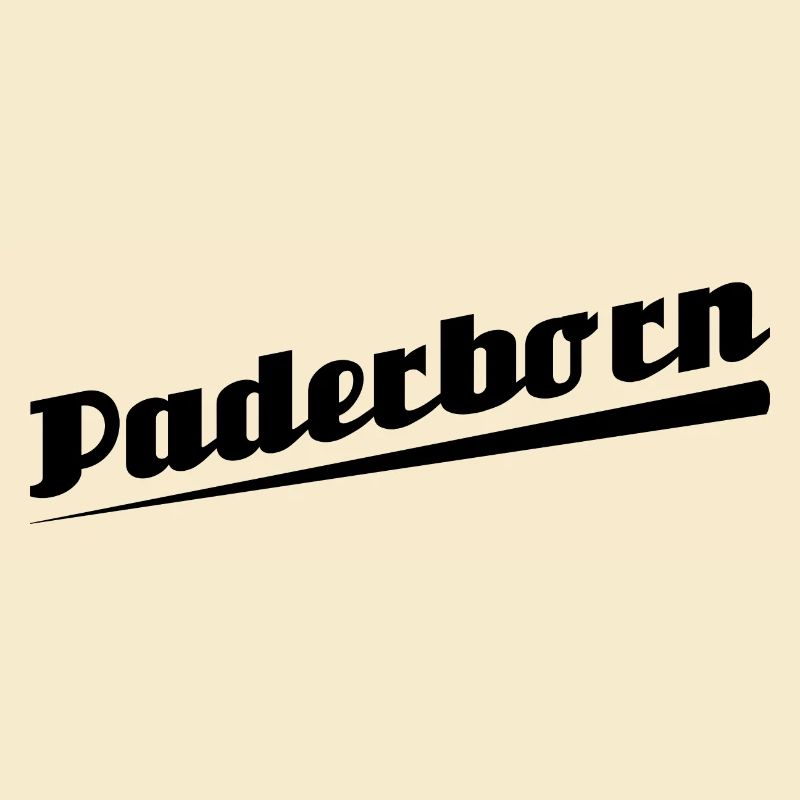 Paderborn - Textdesign mit Stadtnamen