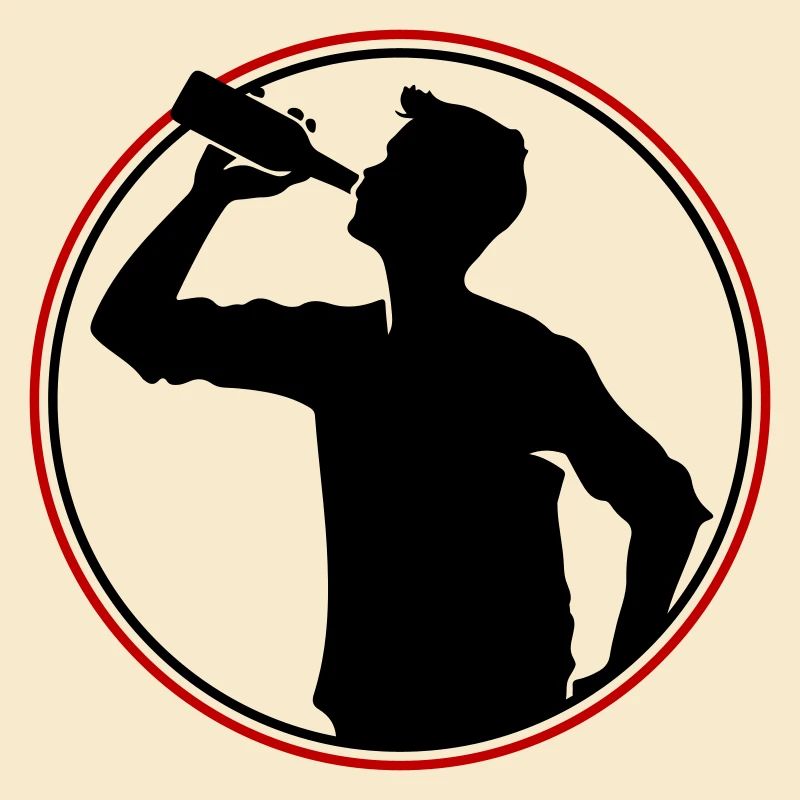 Trinker Bier Silhouette