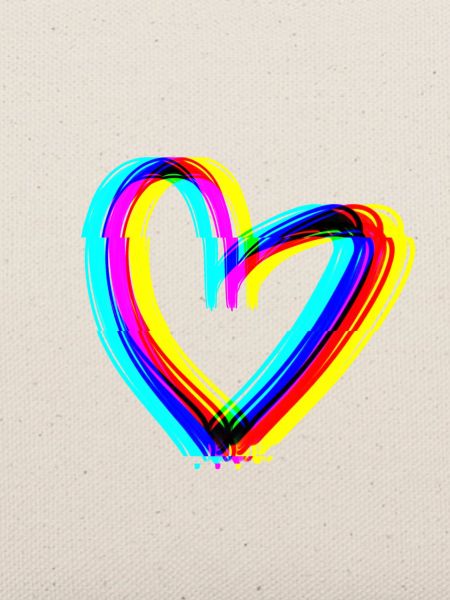 herz effekt 3d symbol liebe