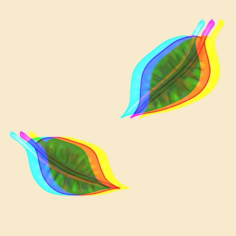 blätter blatt effekt 3d
