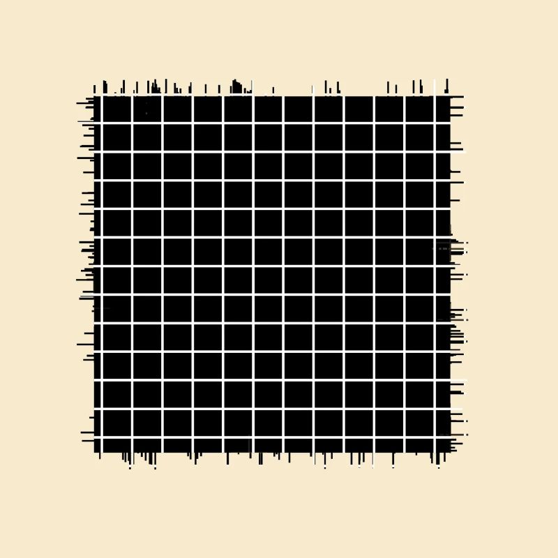 square shape crossed checkered pattern paper