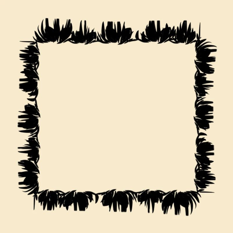 square square frame grass