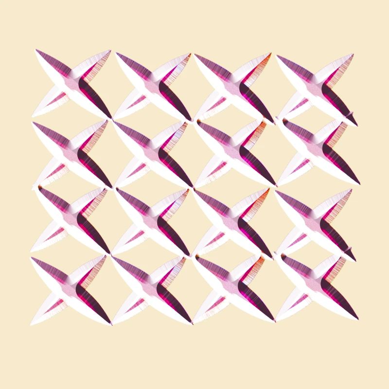 net crosses pink pattern