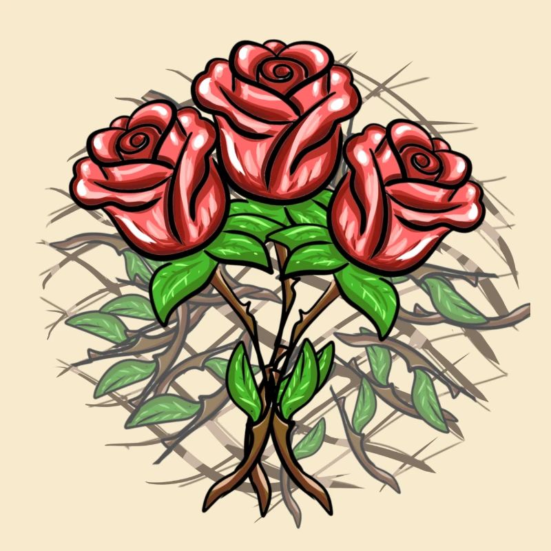 Crosses Pattern Cross Plants Roses