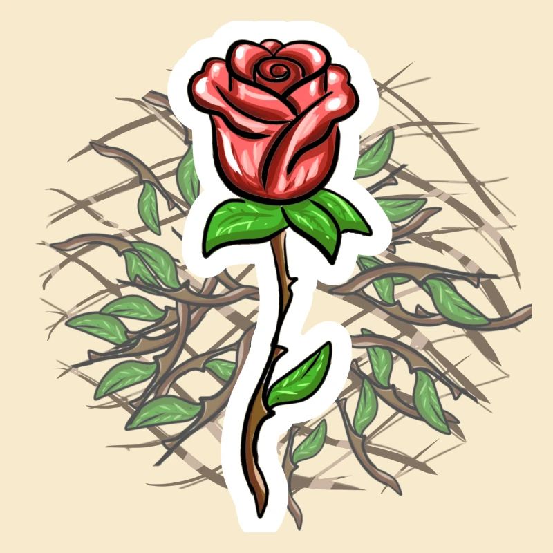 Crosses Pattern Cross Rose Plant Symbol