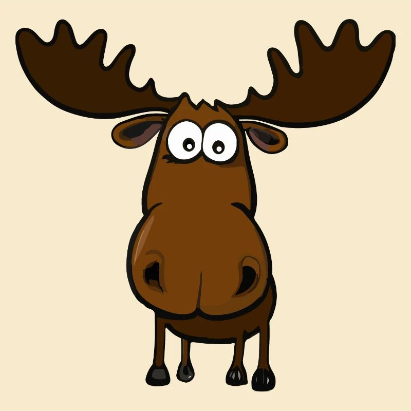 Lustiger depperter Elch