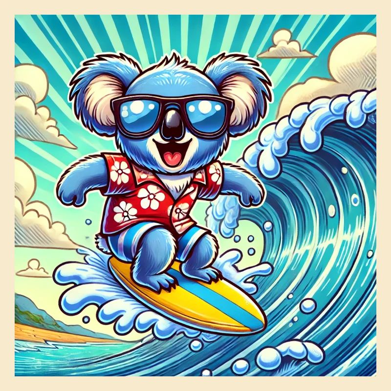 Koala surfers : s’amuser sur la planche de surf
