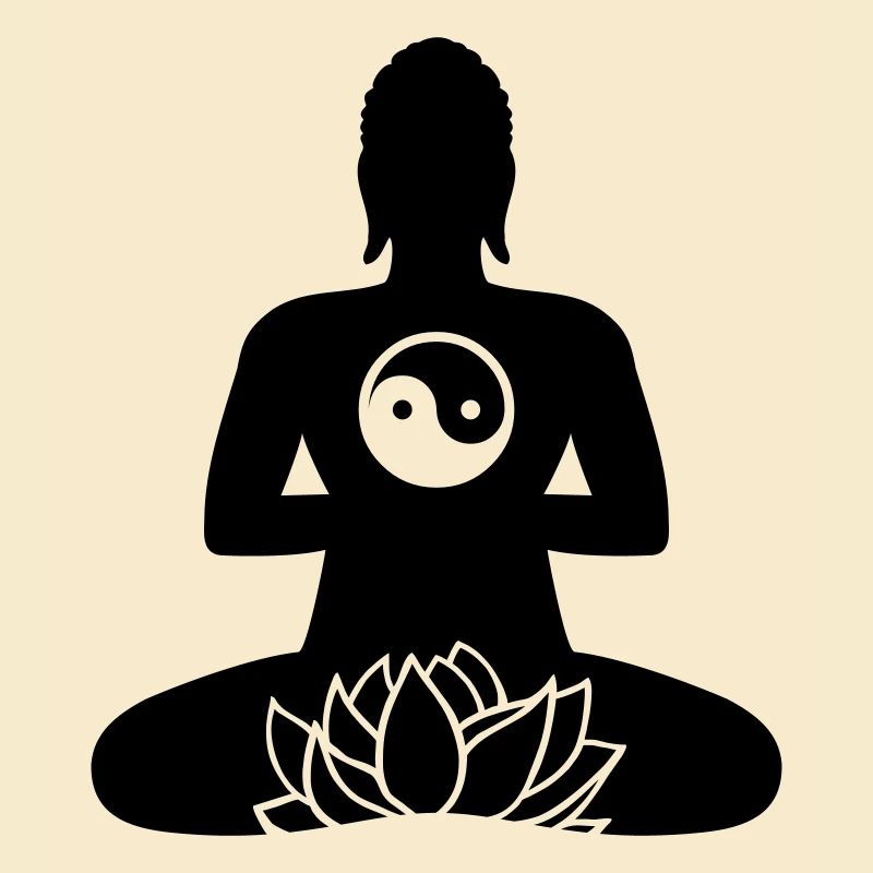 BOUDDHA 01e | Lotus et Yin Yang