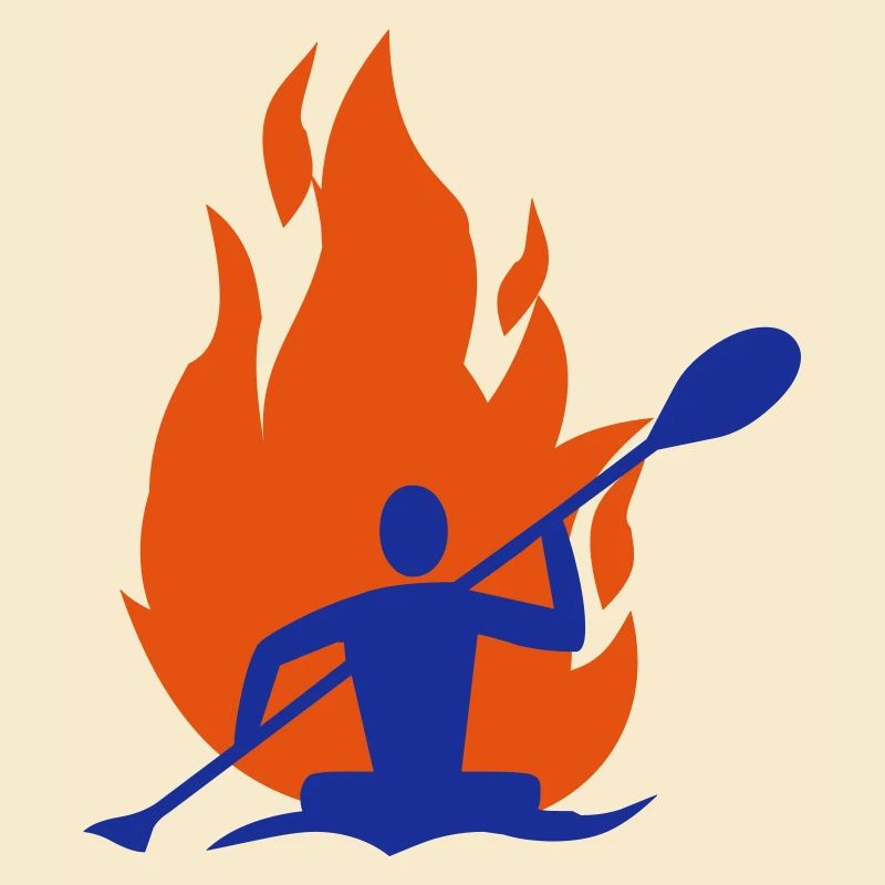 Canoe fire flame