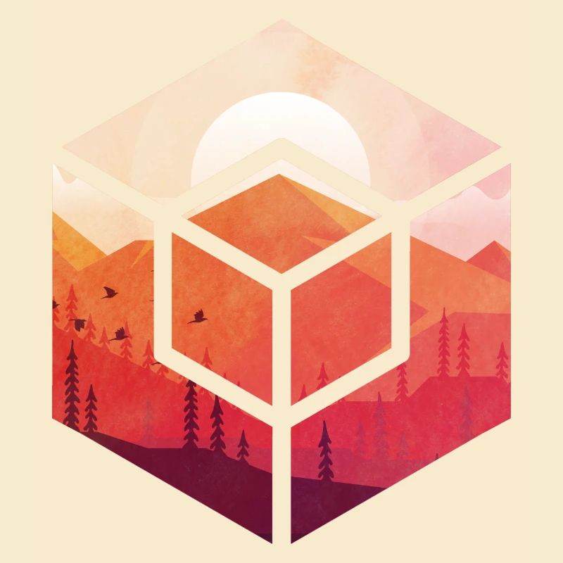 Sunset in the cube