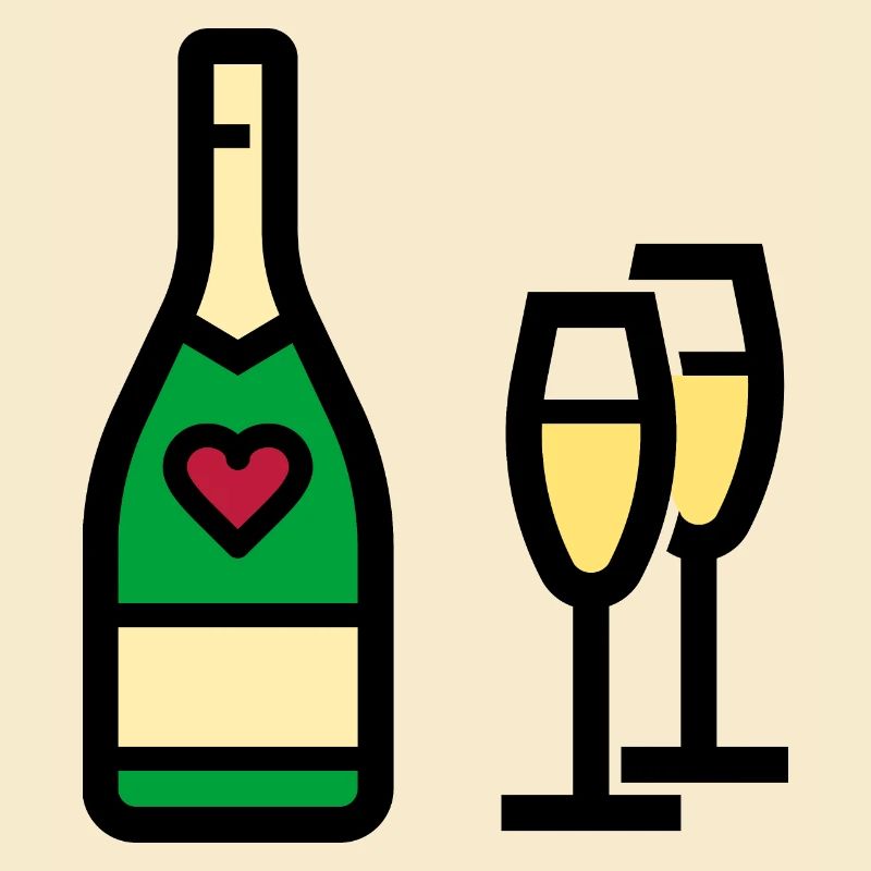 oder Sekt zum Valentinstag