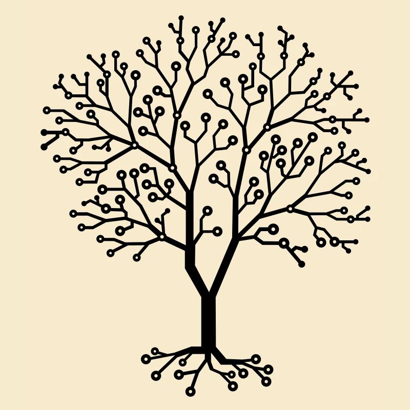 Computerplatinen - Baum aus Chips