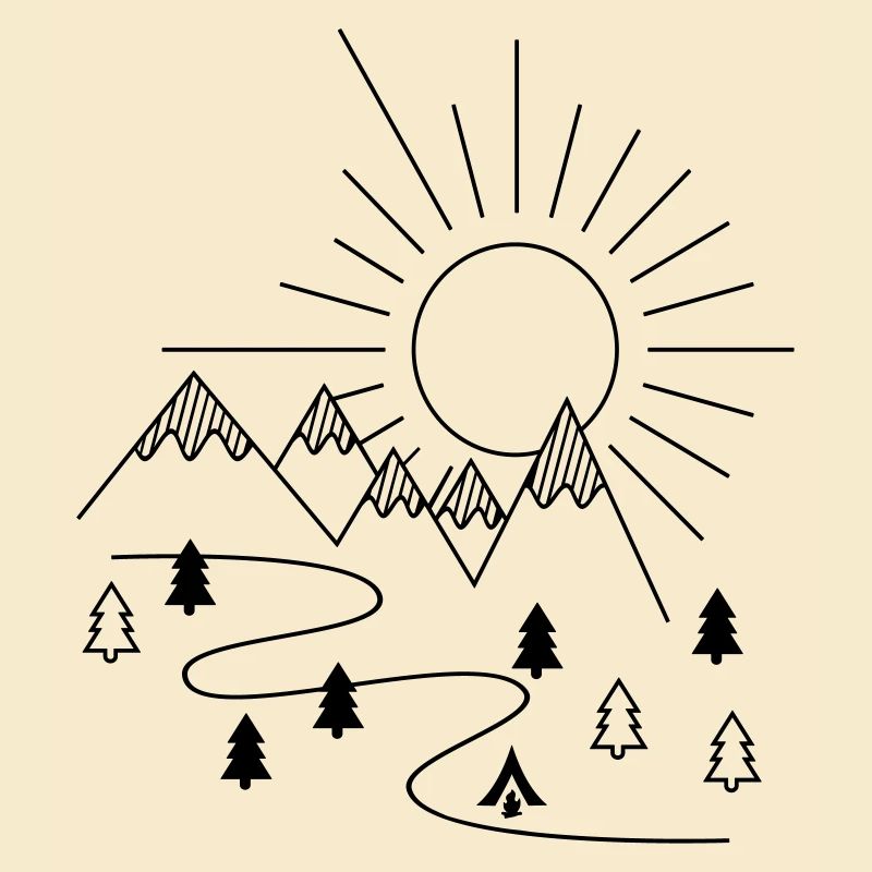 Camping in the mountains