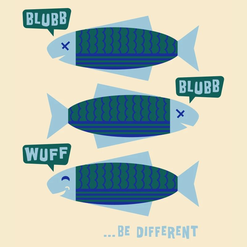 Être différent - poisson - blub - Soyez vous-même