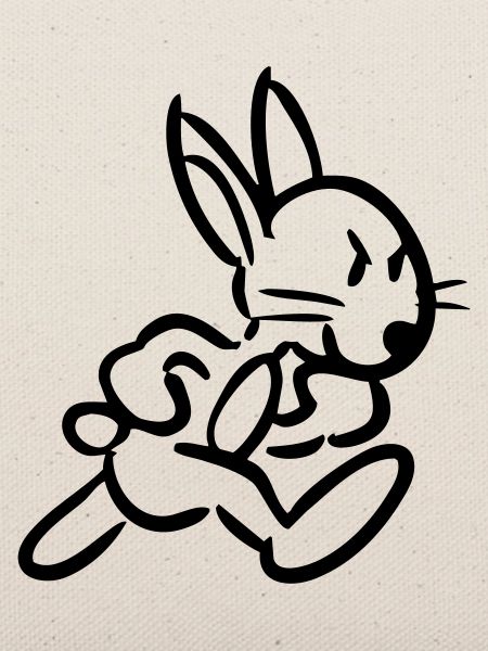 Laufender Hase