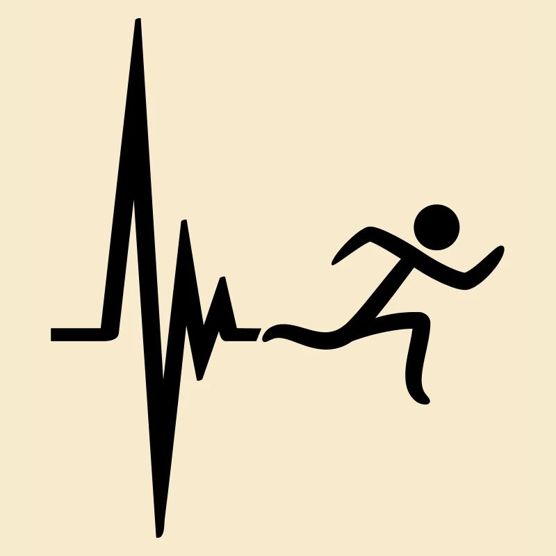 Heartbeat pulse frequency icon race