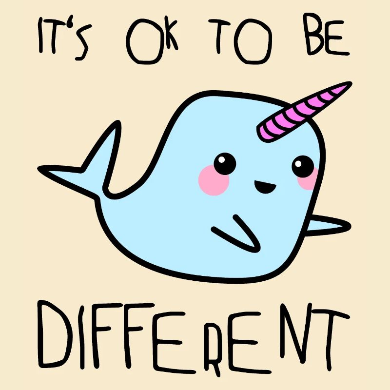 Wal Einhorn suess Geschenk BE DIFFERENT