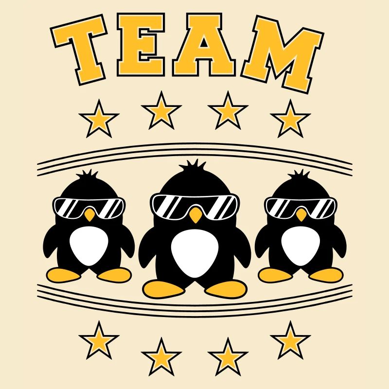 Pinguine Team Freunde