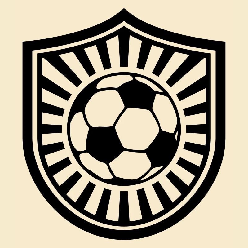 Fußball Emblem Personalisierbar Simpel Einfach