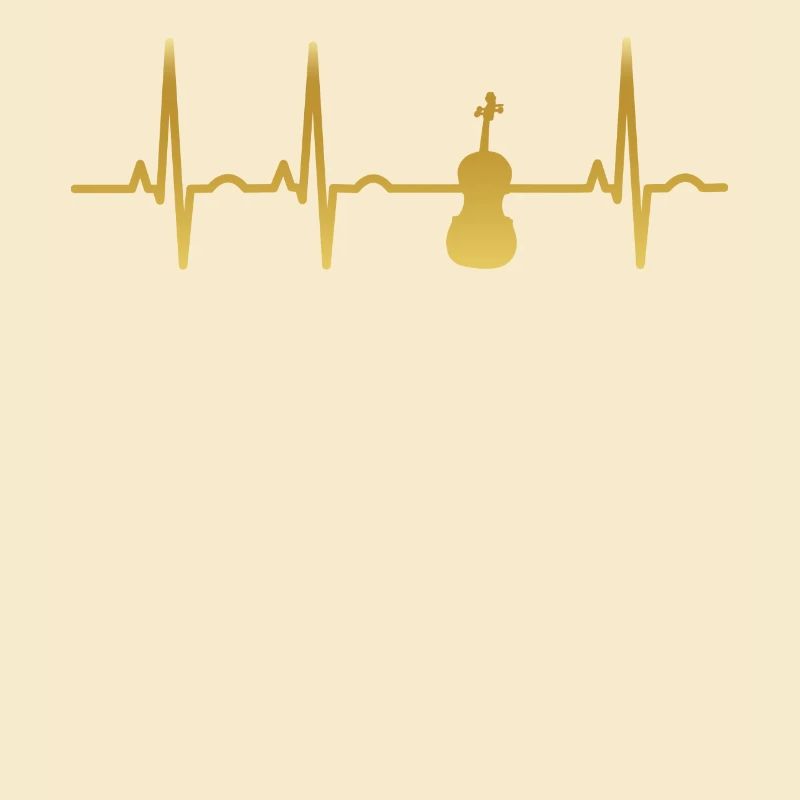 evolution ekg heartbeat fiddle geige