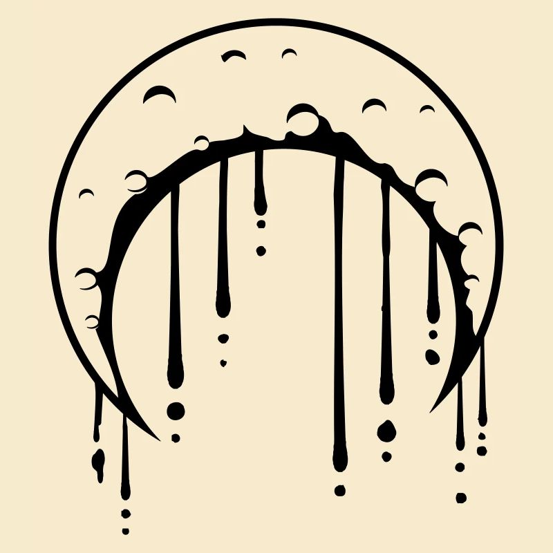 Graffiti Drops Moon