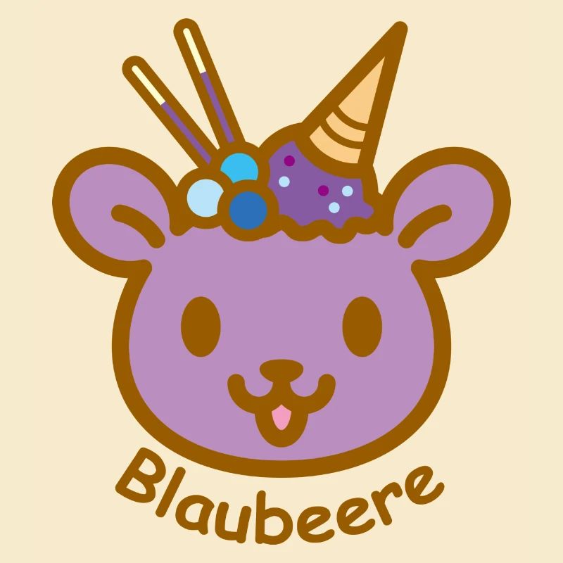 Eisbär Blaubeere