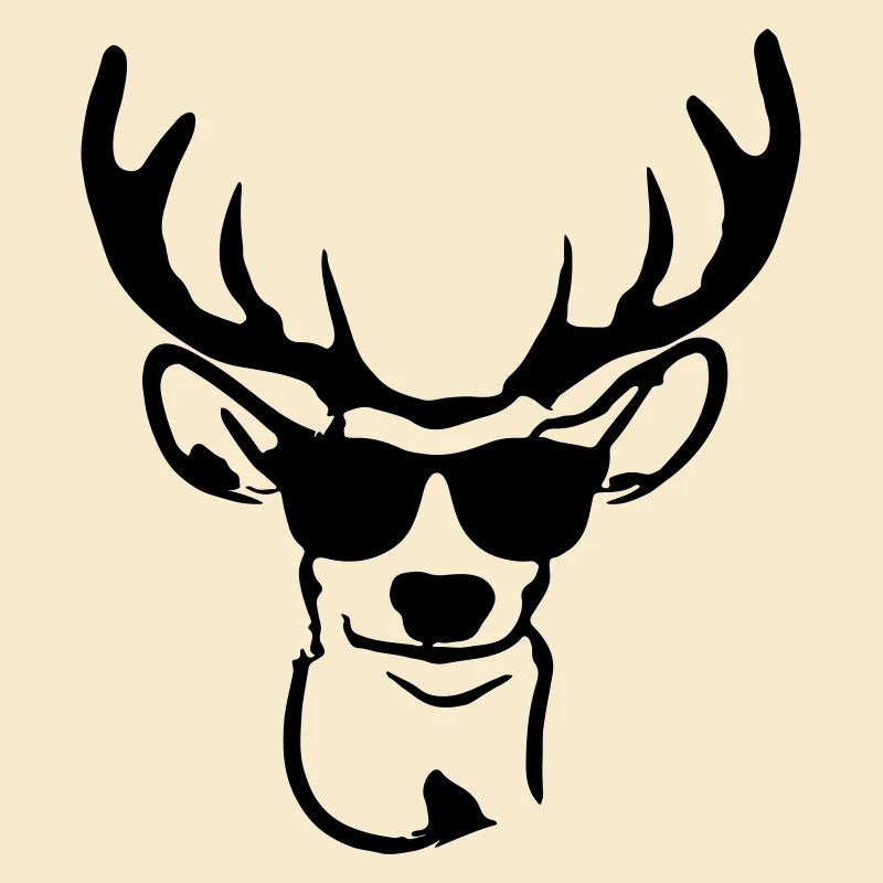 Cerf avec lunettes de soleil