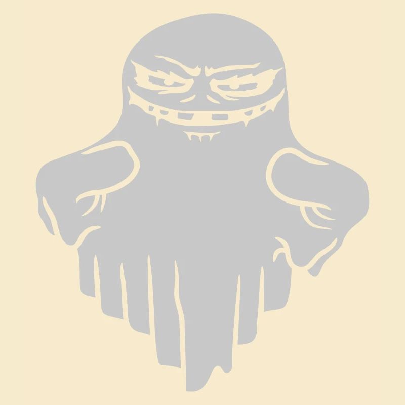 Comic schwebender Monster Geist