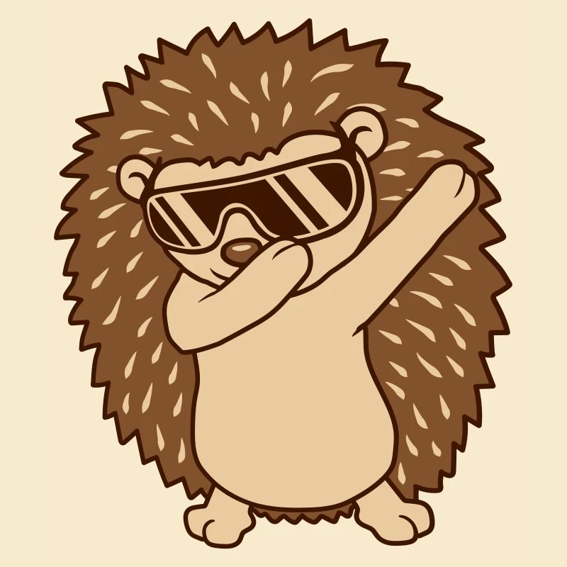 Lustiger dab dance Igel