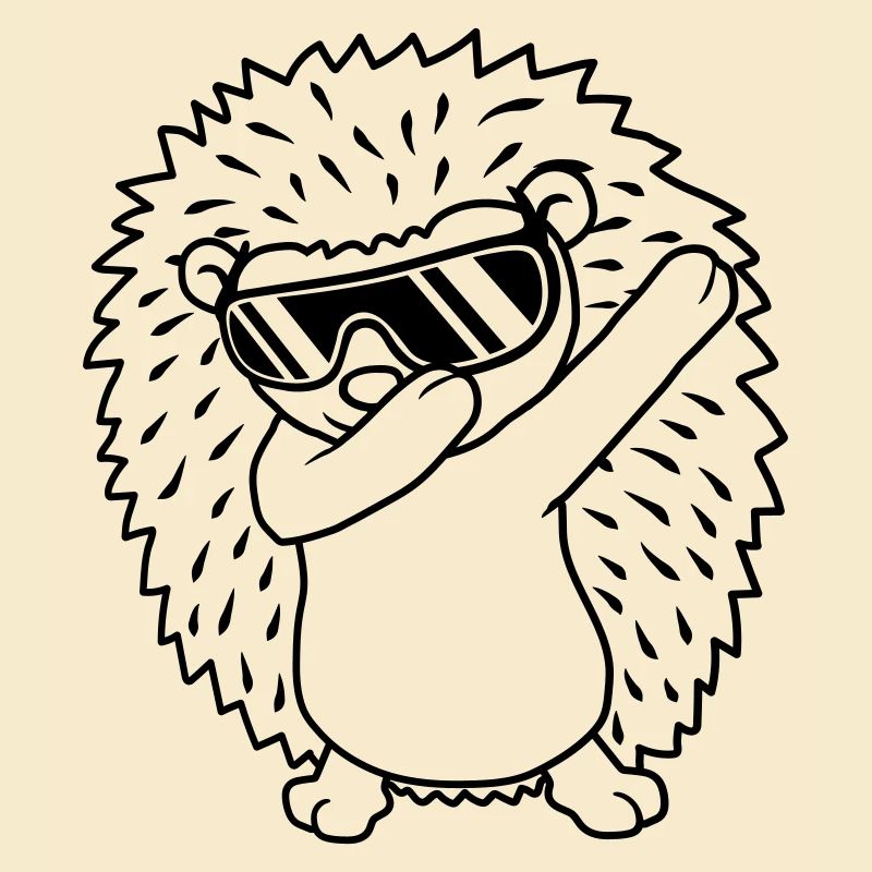 dabbing hérisson dab danse