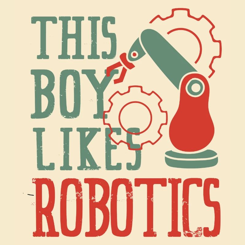 Boy Likes Robots Funny Engineering Electronic