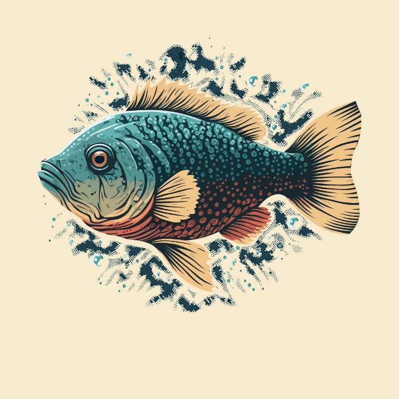 Flat Fish Illustration