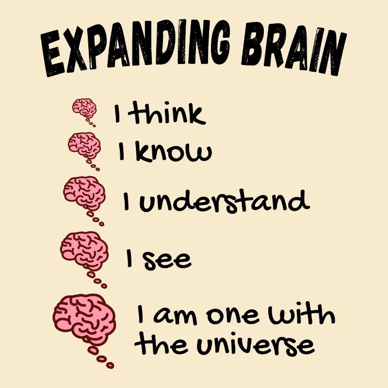 Gehirn erweitern - Expanding Brain Meme