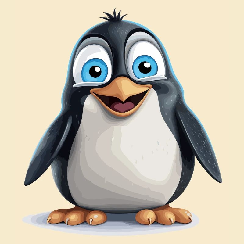 der strahlende Pinguin