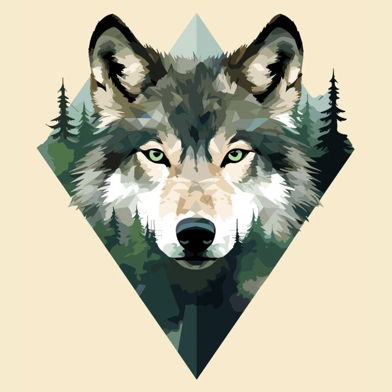 Wolf Forest Mountains Wolves Nature Animals