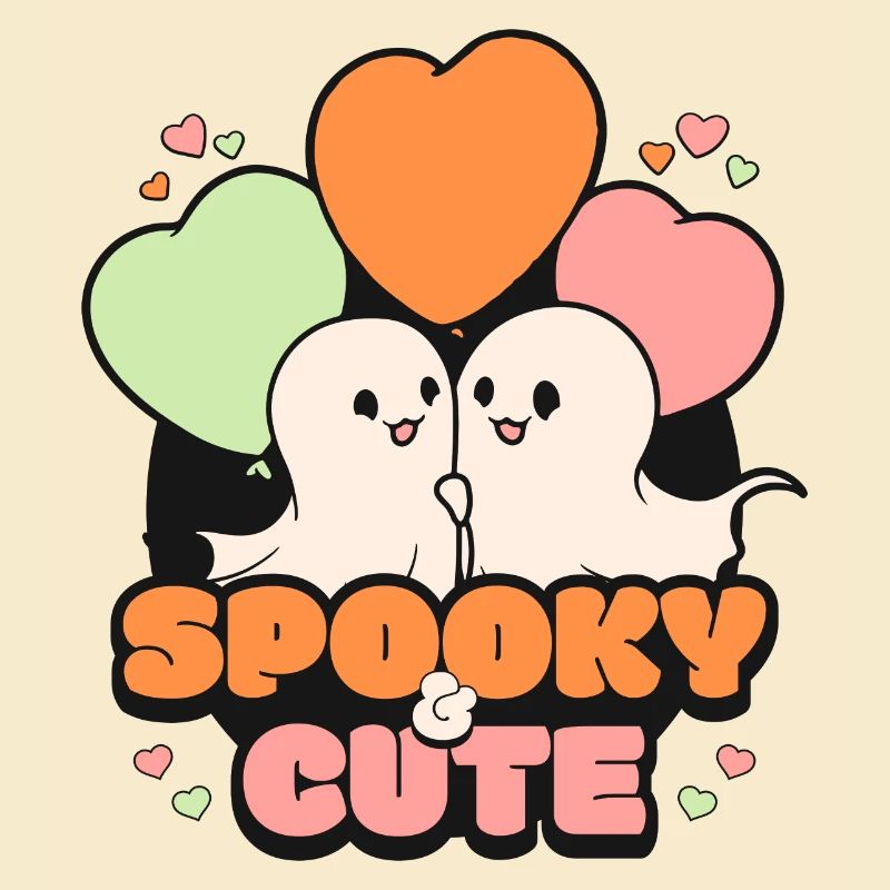 Spooky October Cute Halloween Ghost