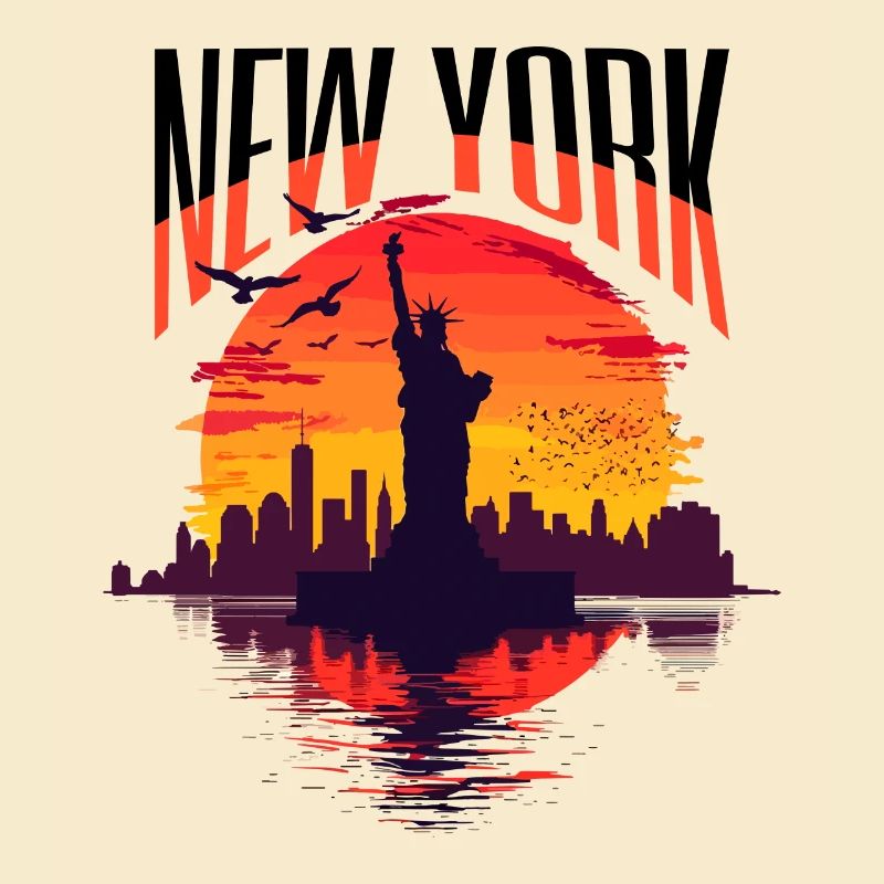 Statue de la Liberté de New York, Sun, États-Unis