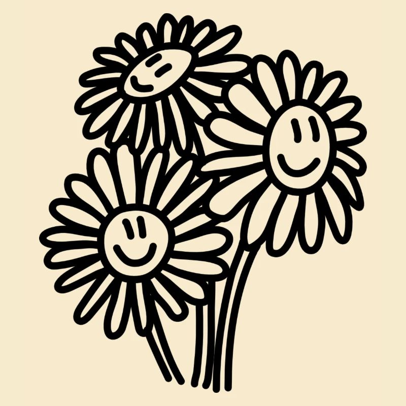 Glückliche Blumen