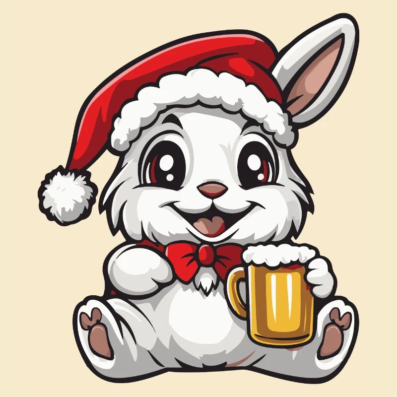 Hase Weihnachten Bier