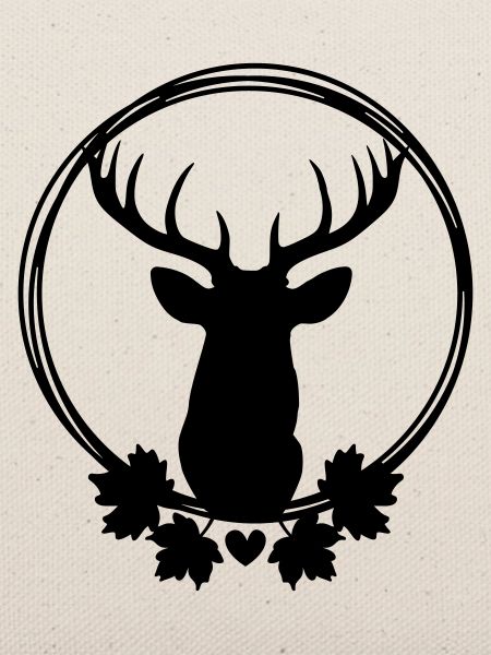 Kranz mit Hirsch