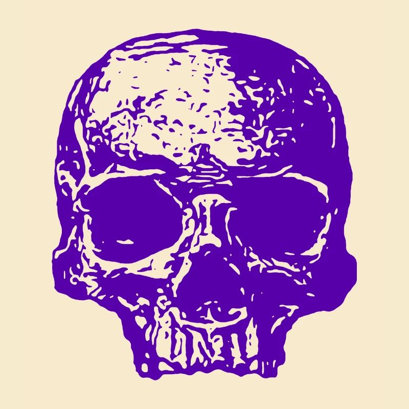 Crâne violet