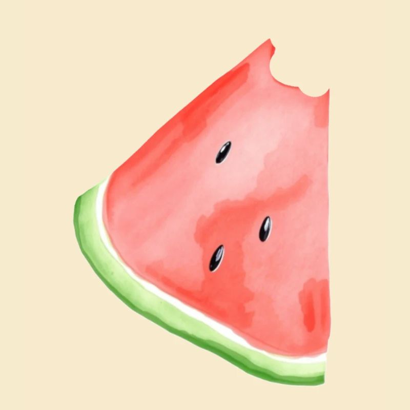 Pastèque peinte