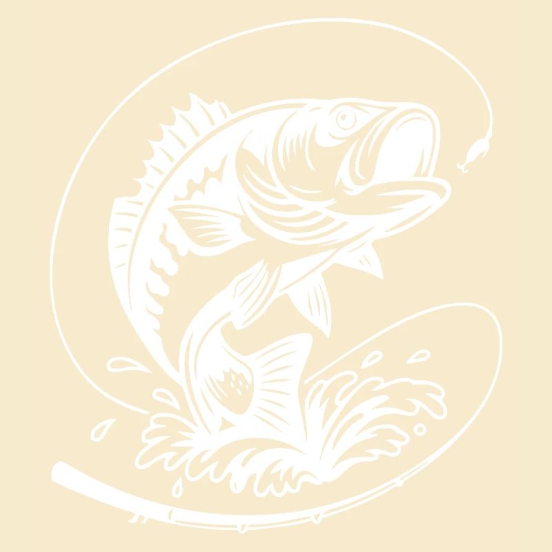 Dynamische Barschfisch-Illustration