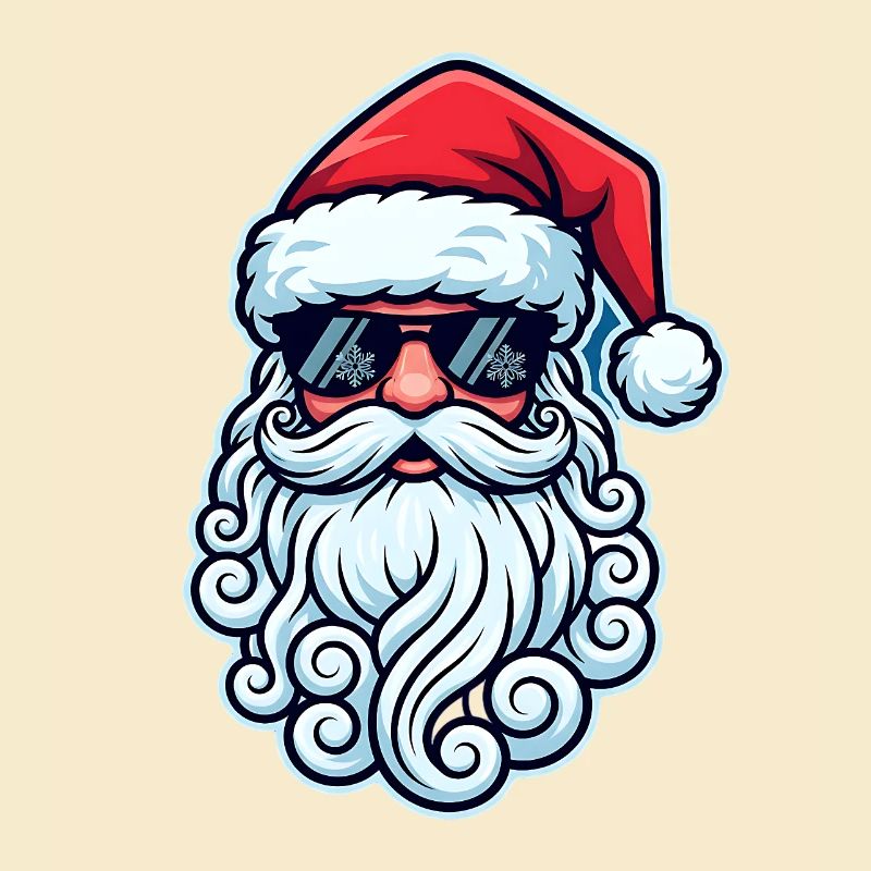 Cooler Santa mit Sonnenbrille